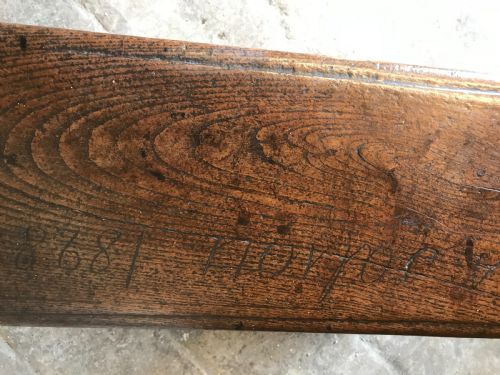 EARLY OAK CHILDS BENCH - ADDITIONAL PHOTO 8