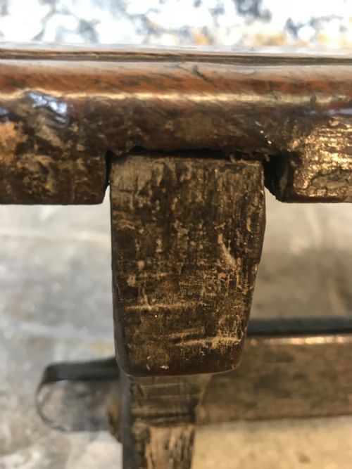 EARLY OAK CHILDS BENCH - ADDITIONAL PHOTO 12