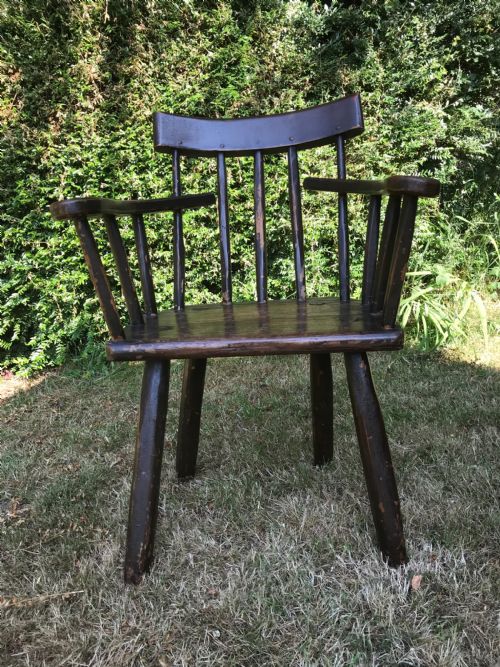 ANTIQUE PRIMITIVE CHAIR - ADDITIONAL PHOTO 1