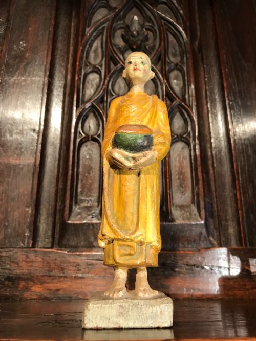 ANTIQUE CARVED WOOD FIGURES - ADDITIONAL PHOTO 5