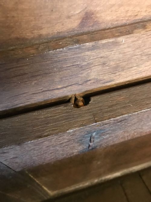 EARLY OAK COFFER - ADDITIONAL PHOTO 2