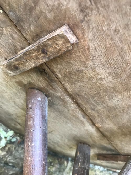 ANTIQUE CRICKET TABLE - ADDITIONAL PHOTO 8