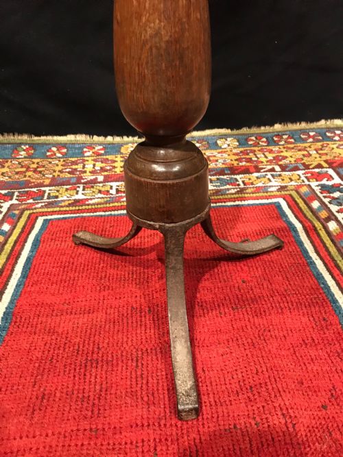 PRIMITIVE ANTIQUE CANDLESTAND - ADDITIONAL PHOTO 2