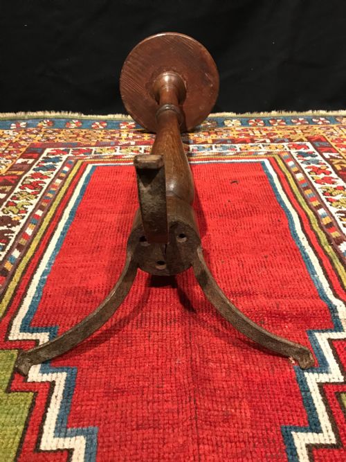 PRIMITIVE ANTIQUE CANDLESTAND - ADDITIONAL PHOTO 8