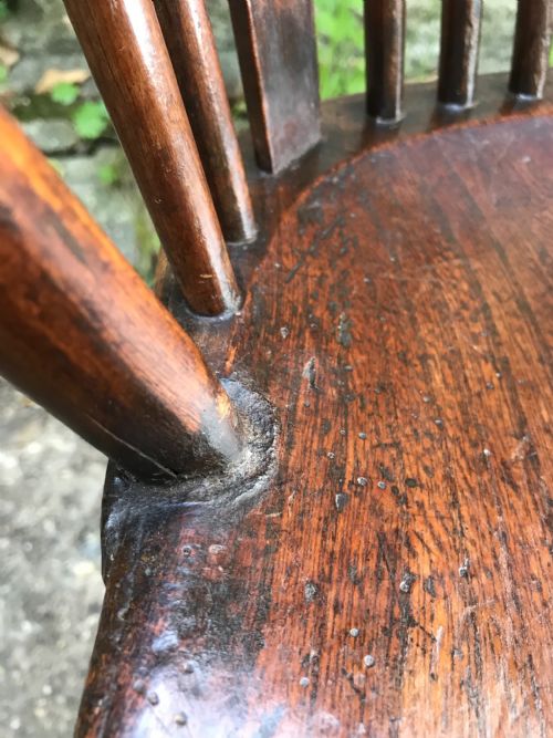 ANTIQUE WINDSOR CHAIR - ADDITIONAL PHOTO 6