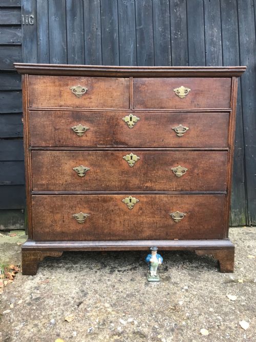 georgian oak chest of drawers - CATEGORY: ANTIQUE CHEST OF DRAWERS - DATED GEORGIAN