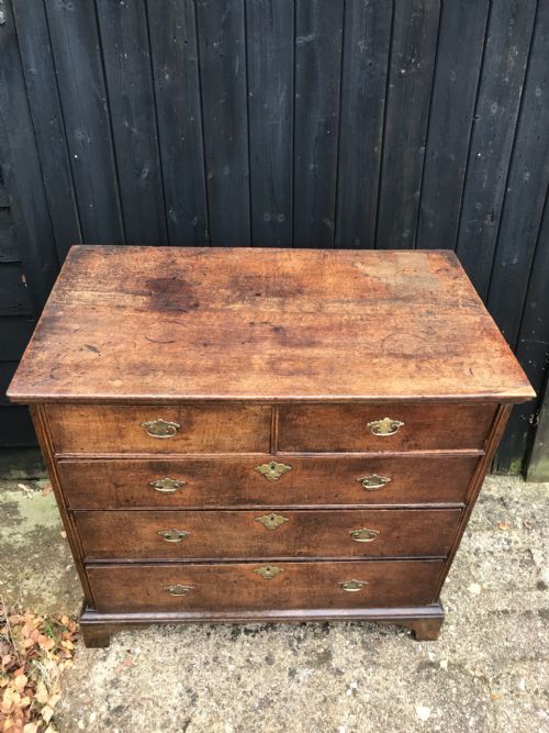 GEORGIAN OAK CHEST OF DRAWERS - ADDITIONAL PHOTO 2