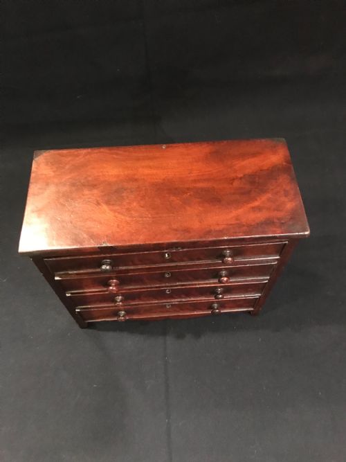 ANTIQUE TABLETOP CHEST OF DRAWERS - ADDITIONAL PHOTO 13
