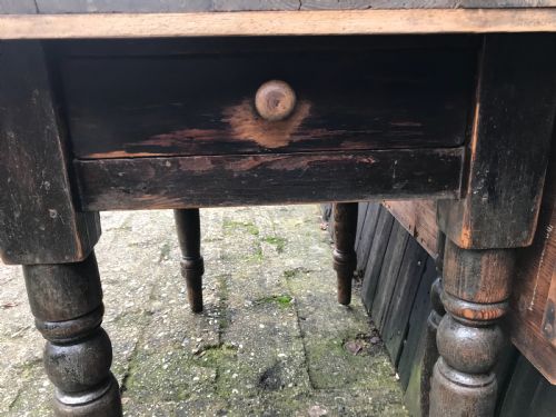 ANTIQUE PINE TABLE - ADDITIONAL PHOTO 6