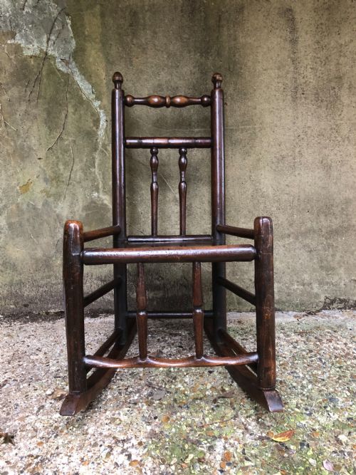 antique country rocking chair - CATEGORY: ANTIQUE CHAIRS - DATED 18TH CENTURY