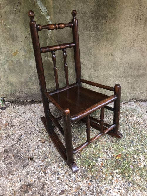ANTIQUE COUNTRY ROCKING CHAIR - ADDITIONAL PHOTO 3