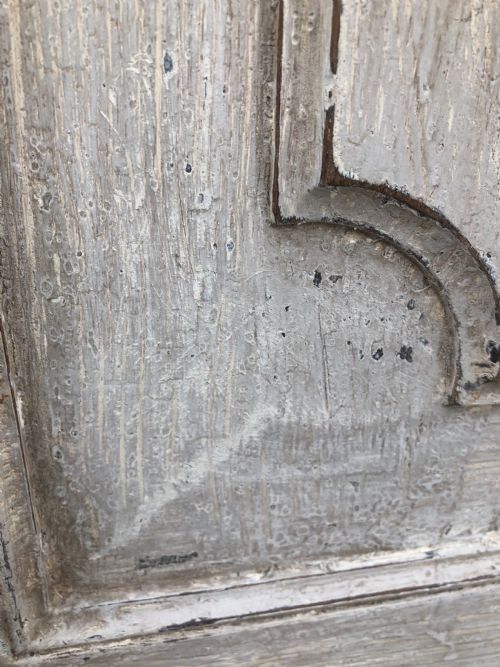 ANTIQUE PAINTED WALL CUPBOARD - ADDITIONAL PHOTO 6