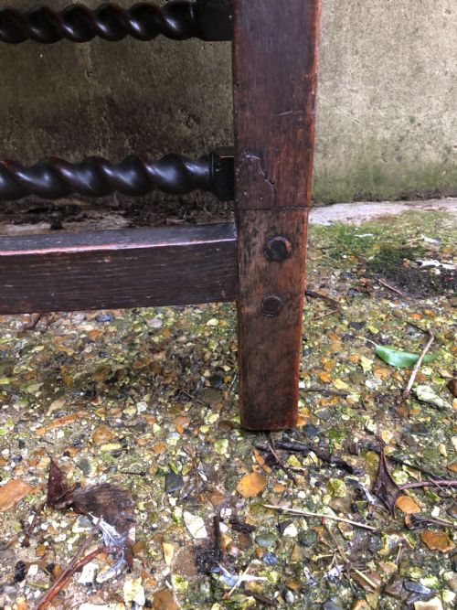 EARLY OAK ARMCHAIR - ADDITIONAL PHOTO 10
