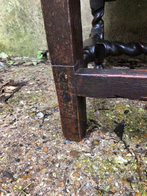 EARLY OAK ARMCHAIR - ADDITIONAL PHOTO 12