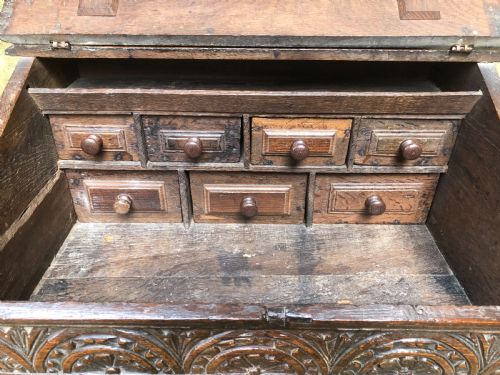 EARLY OAK DESK BOX - ADDITIONAL PHOTO 2