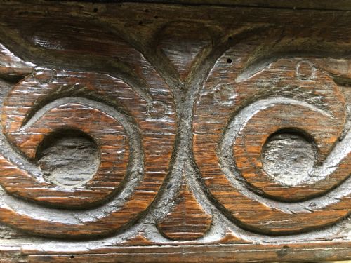EARLY OAK JOINT STOOL - ADDITIONAL PHOTO 4