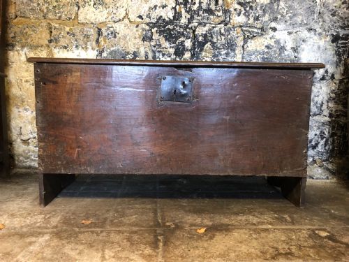 EARLY OAK COFFER - ADDITIONAL PHOTO 1
