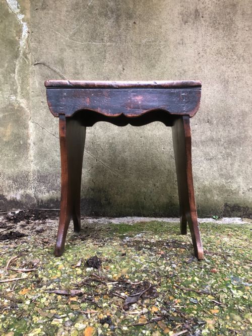 ANTIQUE BOARDED STOOL - ADDITIONAL PHOTO 4