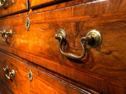 ANTIQUE WALNUT CHEST ON CHEST - ADDITIONAL PHOTO 6