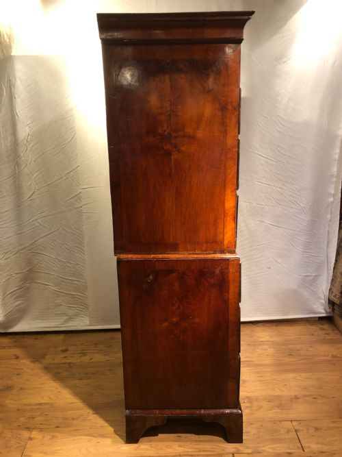 ANTIQUE WALNUT CHEST ON CHEST - ADDITIONAL PHOTO 8