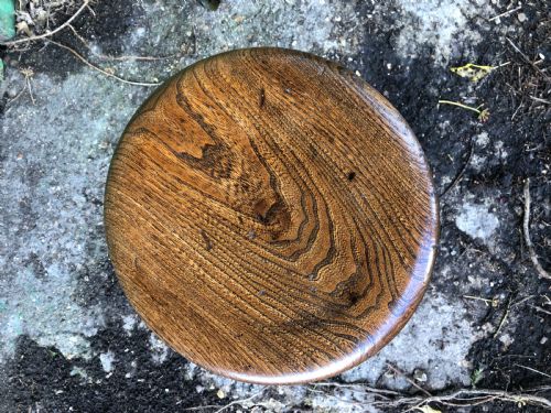 ANTIQUE DISH TOP STOOL - ADDITIONAL PHOTO 2