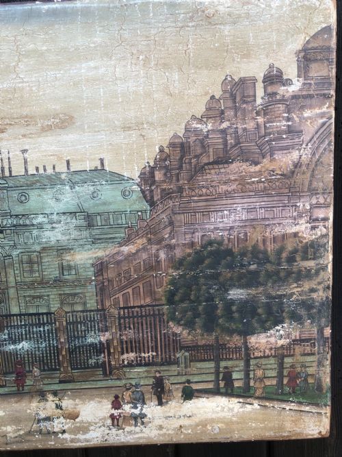 ANTIQUE FOLK ART NAIVE PAINTING - ADDITIONAL PHOTO 3
