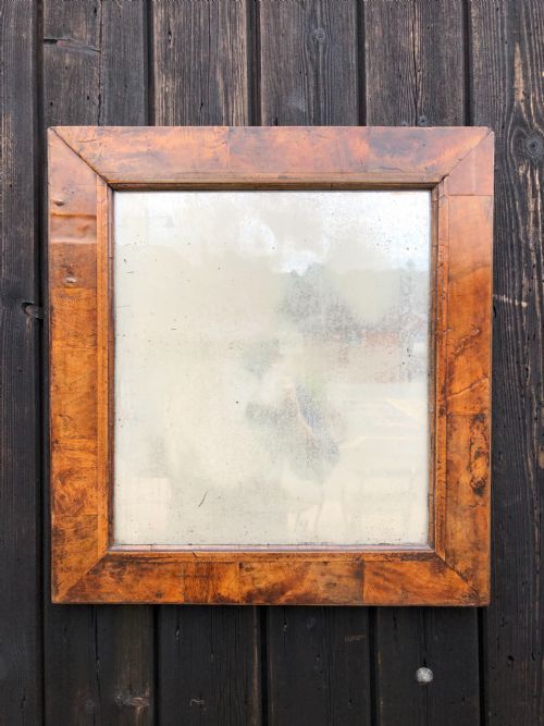antique walnut wall mirror - CATEGORY: ANTIQUE MIRRORS - DATED 19TH CENTURY