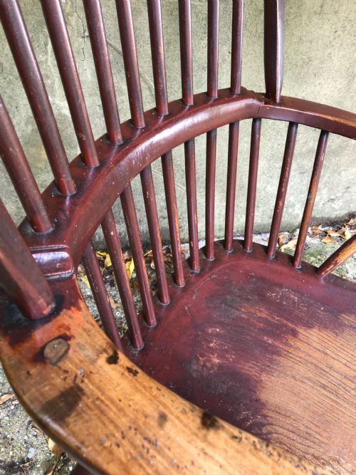 ANTIQUE WINDSOR CHAIR - ADDITIONAL PHOTO 3
