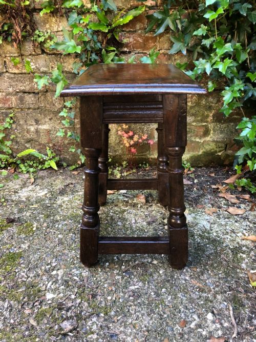 ANTIQUE JOINT STOOL - ADDITIONAL PHOTO 1
