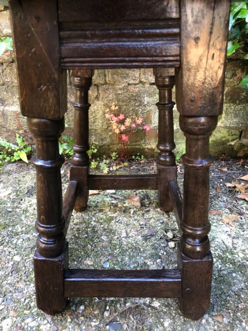ANTIQUE JOINT STOOL - ADDITIONAL PHOTO 3