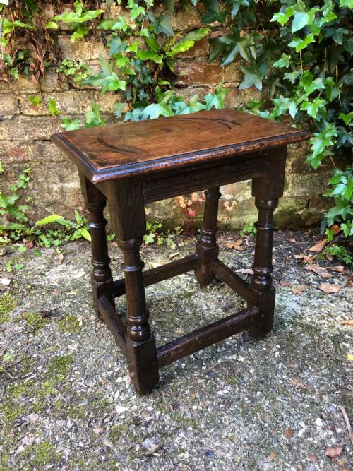 ANTIQUE JOINT STOOL - ADDITIONAL PHOTO 4