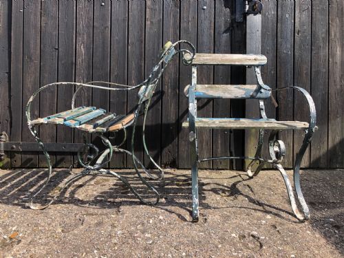 pair of antique garden chairs - CATEGORY: ANTIQUE CHAIRS - DATED 19TH CENTURY
