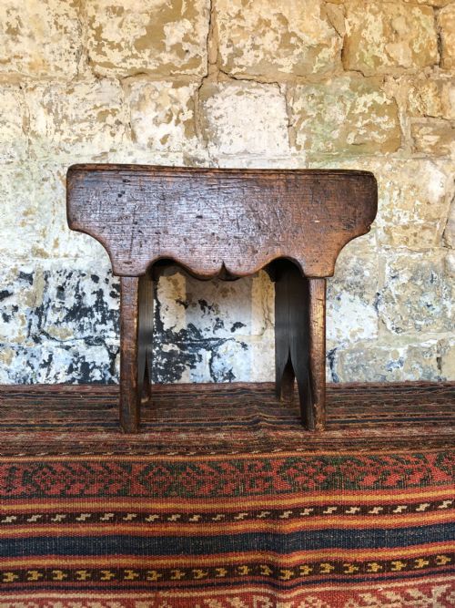 ANTIQUE BOARDED STOOL - ADDITIONAL PHOTO 2
