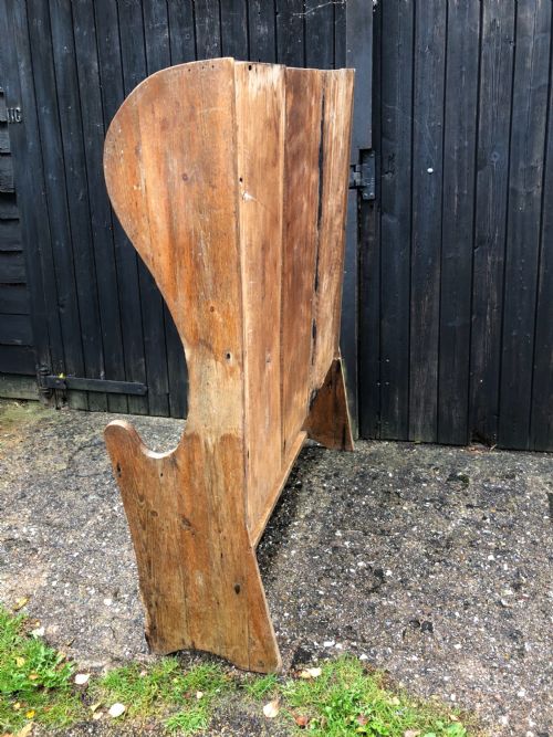 ANTIQUE PINE SETTLE - ADDITIONAL PHOTO 4
