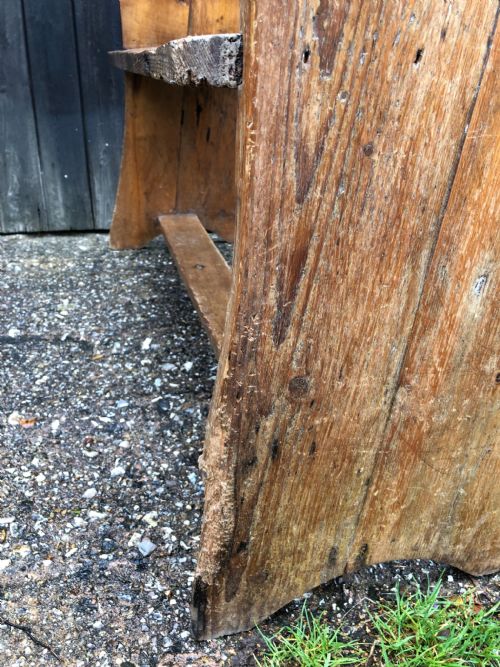 ANTIQUE PINE SETTLE - ADDITIONAL PHOTO 6