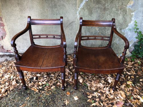 PAIR OF REGENCY CHAIRS - ADDITIONAL PHOTO 2