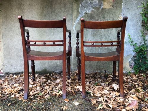 PAIR OF REGENCY CHAIRS - ADDITIONAL PHOTO 4