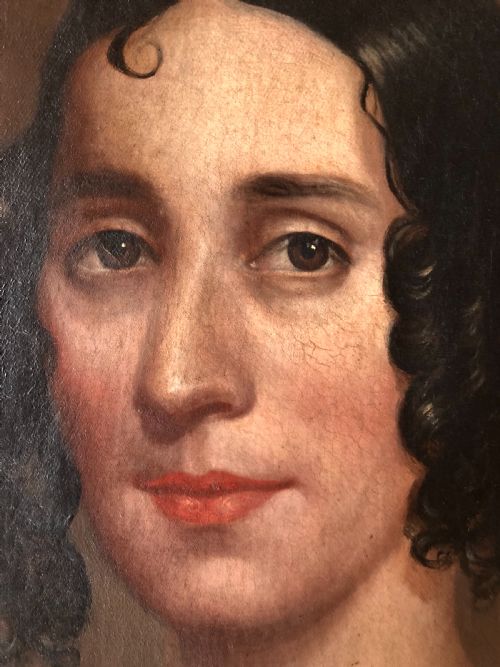 ANTIQUE PORTRAIT PAINTING - ADDITIONAL PHOTO 4