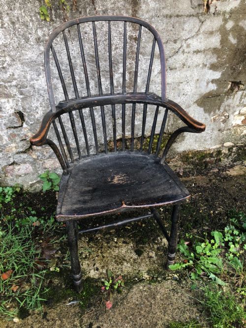 EARLY COUNTRY WINDSOR CHAIR - ADDITIONAL PHOTO 1