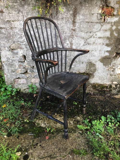 EARLY COUNTRY WINDSOR CHAIR - ADDITIONAL PHOTO 3