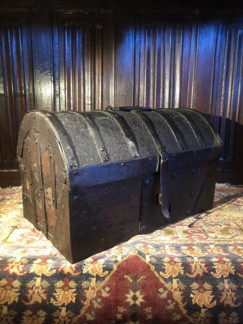 EARLY IRON BOUND CASKET - ADDITIONAL PHOTO 2