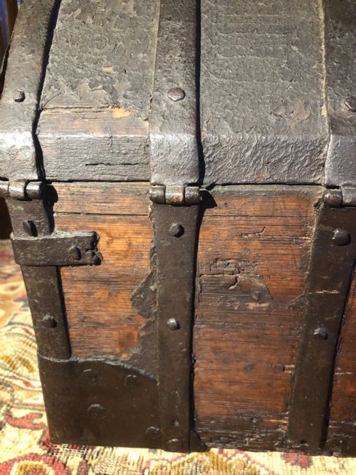 EARLY IRON BOUND CASKET - ADDITIONAL PHOTO 7