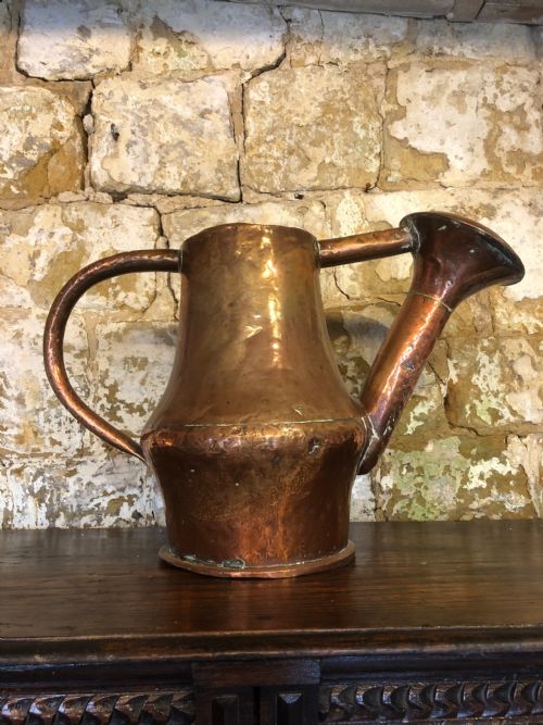 antique copper watering can - CATEGORY: ANTIQUE METAL - DATED 19TH CENTURY