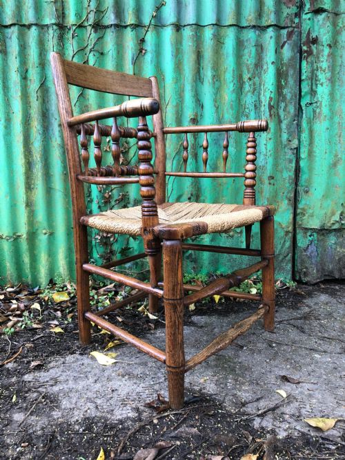 ANTIQUE SUSSEX COUNTRY CHAIR - ADDITIONAL PHOTO 2