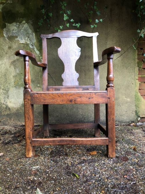 EARLY OAK COUNTRY CHAIR - ADDITIONAL PHOTO 1
