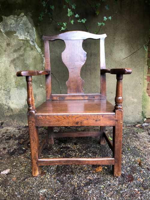 EARLY OAK COUNTRY CHAIR - ADDITIONAL PHOTO 3