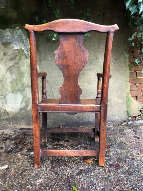 EARLY OAK COUNTRY CHAIR - ADDITIONAL PHOTO 7