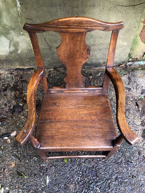 EARLY OAK COUNTRY CHAIR - ADDITIONAL PHOTO 8