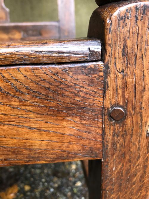 EARLY OAK COUNTRY CHAIR - ADDITIONAL PHOTO 12