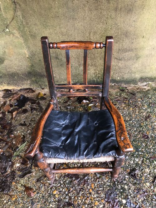 ANTIQUE CHILDS CHAIR - ADDITIONAL PHOTO 7